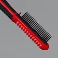 Smart Machine Curling Brush In Red And Black With Buttons And Indicator Lights 3d model