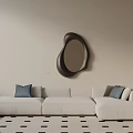 Modern three-seat sofa 3d model