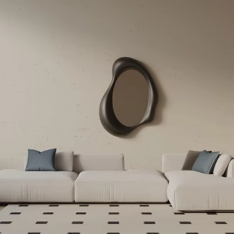 Modern three-seat sofa 3d model