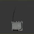 Car Battery With Metal Case And Long Antenna Like Terminal