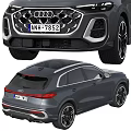 Audi Modern Sporty SUV Exterior Design With Sleek Body Lines Alloy Wheels And Front Grille