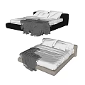 Double bed 3d model