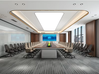 Modern Conference Room 3d model