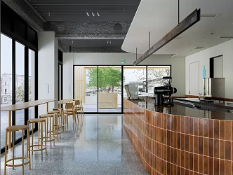 Modern Cafe 3d model