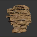 Golden Layered Stacked Stone Like Home Living Decorative Ornament For Modern Interior
