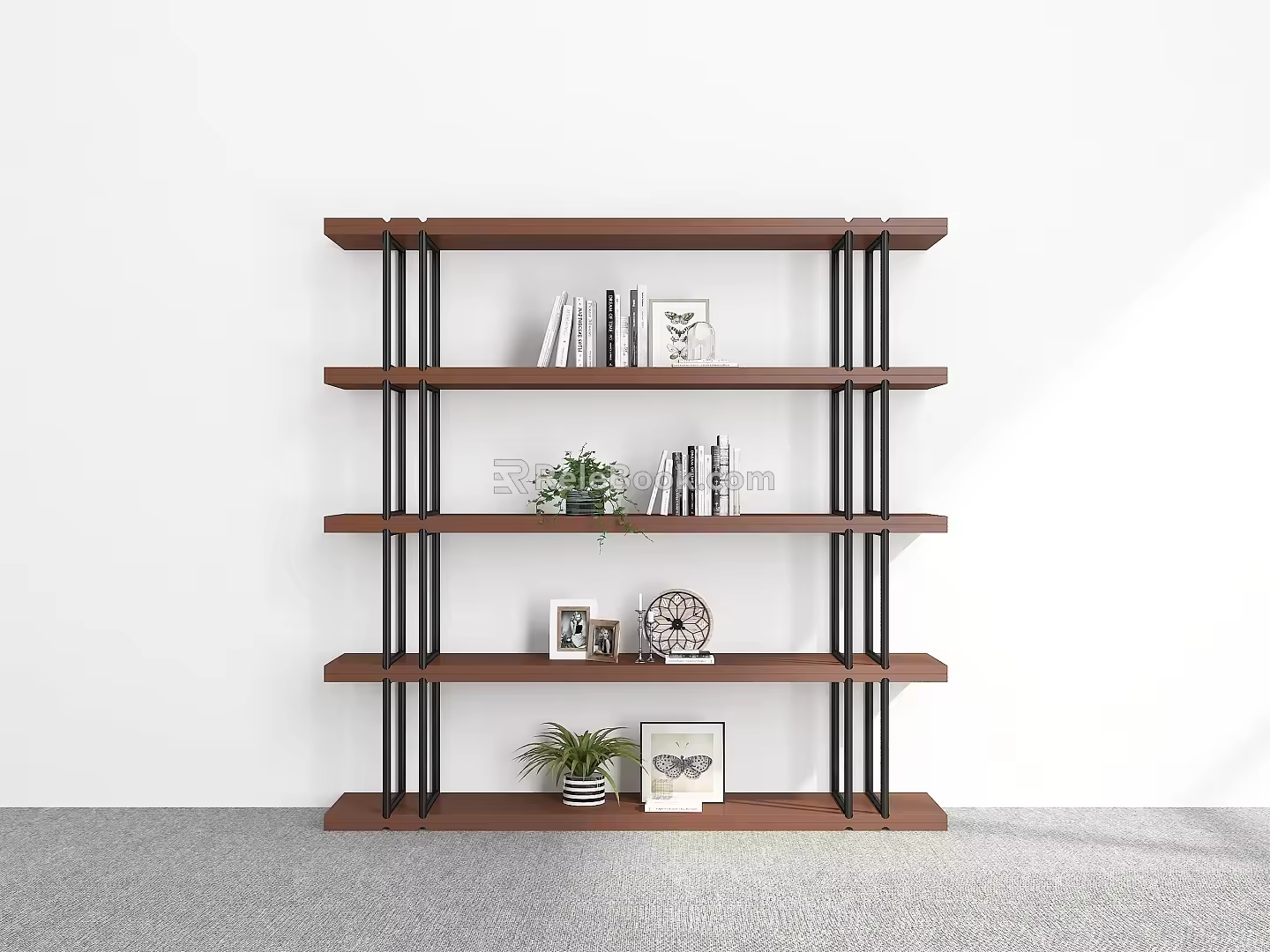 Bookshelf Ornaments Bookshelf Decorative Storage Rack Decorative Rack Bookshelf Shelf 3d model