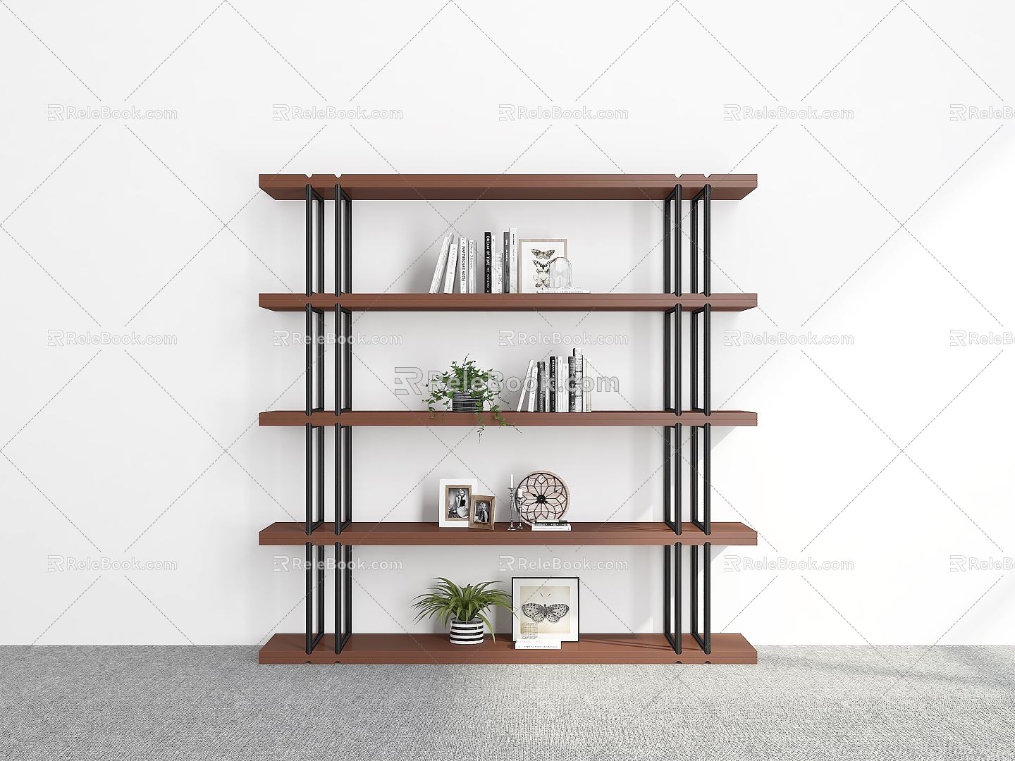 Bookshelf Bookshelf Ornaments Bookshelf Decorative Storage Rack Decorative Rack Bookshelf Shelf model