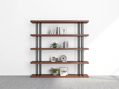 Bookshelf Ornaments Bookshelf Decorative Storage Rack Decorative Rack Bookshelf Shelf 3d model