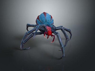 spider poisonous spider big spider reptile insect animal game animal cartoon animal 3d model