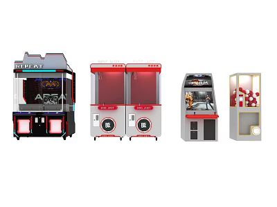 RIPPA Arcade Claw Machine And Pinball Game Equipment With Modern Design 3d model