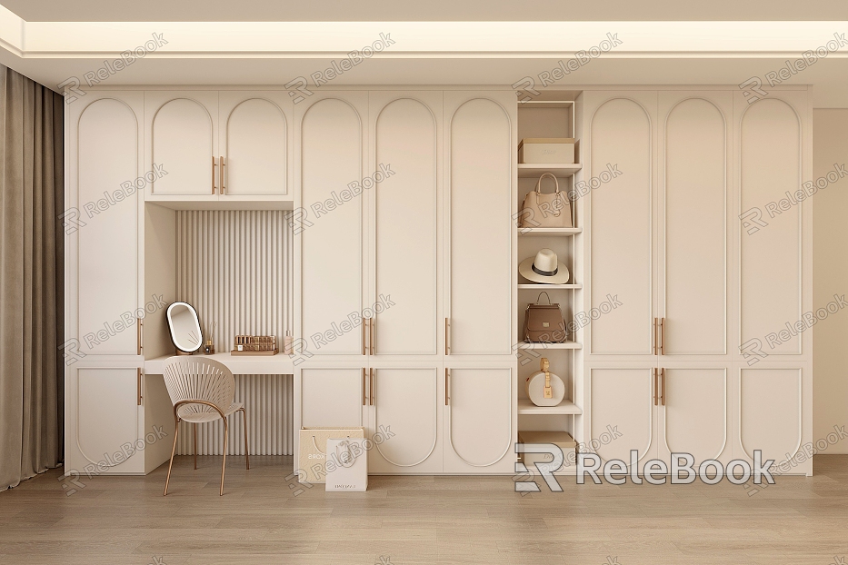 Silent Wardrobe Cream Wardrobe model