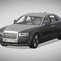 Elegant Black Luxury Sedan With Chrome Grille LED Headlights And Alloy Wheels