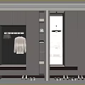 Modern Minimalist Home Entryway Shoe Cabinet With Mirror Hanging Rack And Large Practical Storage Space