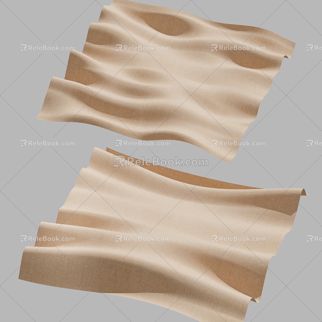 Fabric Fabric Pleated Fabric 3d model