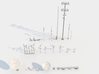 Modern Antenna 3d model Modern Antenna 3d model