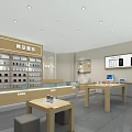 Modern Spacious Digital Store Interior With Neat Phone Displays And Professional After Sales Services