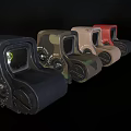 Multiple Tactical Scopes In Various Colors With Illuminated Lens And Controls