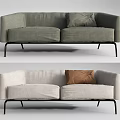 Modern double sofa 3d model