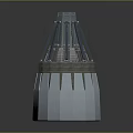 Detailed Aerospace Rocket Engine Component 3D Model With Metallic Structure Design