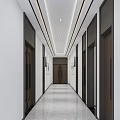 Four Kinds of New Chinese Aisle Corridor 3d model