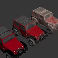 Three Military Weaponized Off Road Vehicles For Army Tactical Operations And Transport