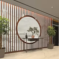 Modern Office Corridor Interior Design With Ambient Lighting And Decorative Elements