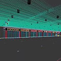 Falling down shops and shops to transform the bazaar 3d model