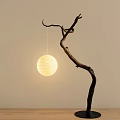 Dead branch floor lamp Middle ancient floor lamp 3d model