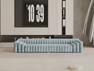 Three-seat sofa 3d model