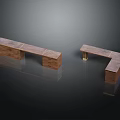 Wooden Tables With Two Shapes Featuring Drawers And Smooth Surface On Black Background