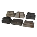 Stylish Decorative Box Ornament Set With Various Colors And Stacked Design