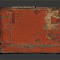 Traditional Red Rectangular Daily Life Product With Ventilated Grid And Aged Design