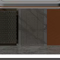 Decorative Partition Screens With Geometric Patterns And Perforated Designs For Interior Decoration 3d model