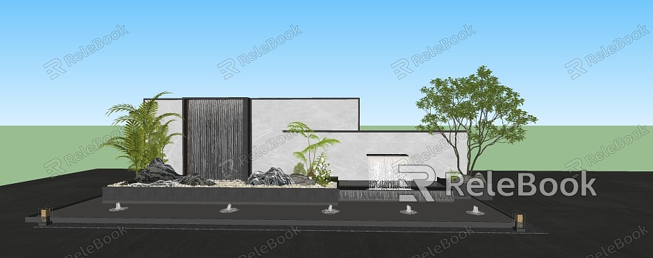 Landscape Wall Enclosure model