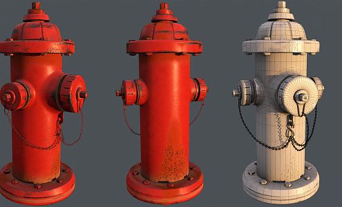 modern fire hydrant 3d model