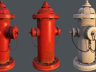 modern fire hydrant 3d model