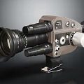 Vintage Movie Camera Classic Electronic Appliance With Retro Design Features