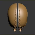 Golden Ancient Warrior Helmet With Serpent Decorations And Shiny Metallic Surface
