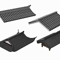 Traditional Roof Designs With Curved Eaves And Classic Tile Structures