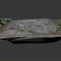 Detailed Realistic Manhole Cover Model With Grass Dirt And Small Plants