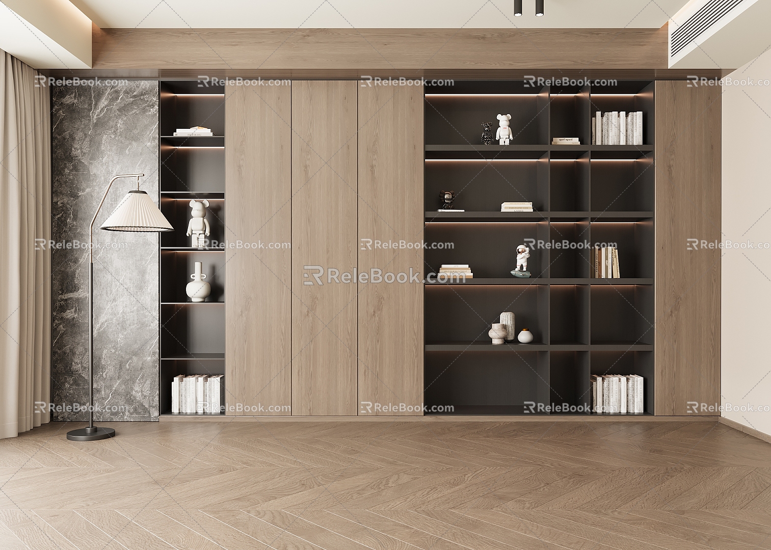 Italian Bookcase model