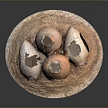 Handcrafted Clay Sculpture with Multiple Vessels and Circular Base Openings Design 3d model