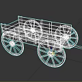 Modern carriage 3d model