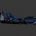 Stylish Blue Jeans Rolled Up With Matching Belt And Casual Design