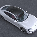 Hyundai sports car Porsche Electric sports car 3d model