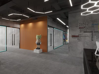 Modern Fitness Gym Interior With Workout Equipment And Open Training Space 3d model