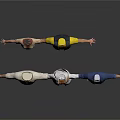 3D Clothing Models With Various Styles And Different Designs On White Background