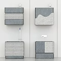 Decorative Wall Mounted Boxes With Textured Surfaces And Modern Design Details