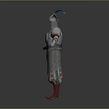 Medieval Knight Armor With Metallic Chainmail Helmet Red Lining And Colorful Accents
