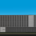 Modern Industrial Factory Building Multi-storey Factory Building Modern Factory Building Square Factory Building Multi-storey Office 3d model